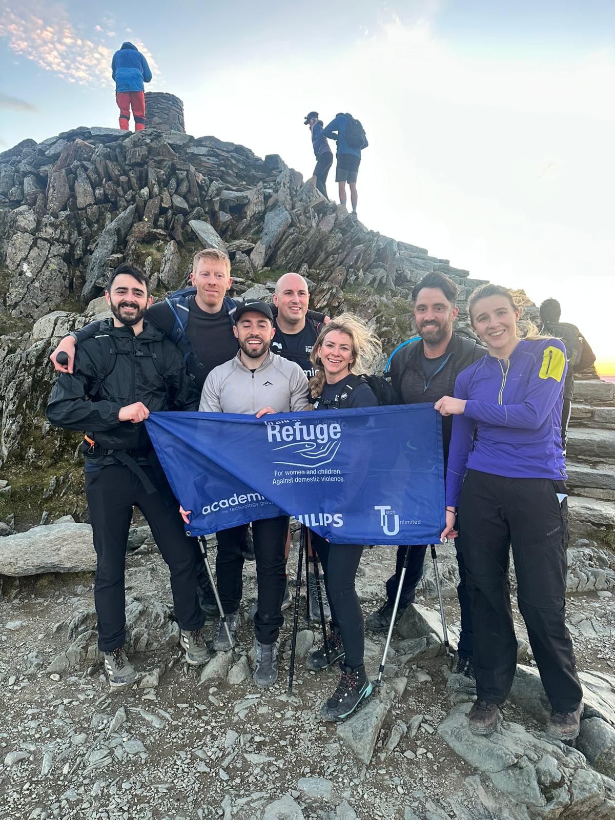 Team Smartdesc on Snowdon