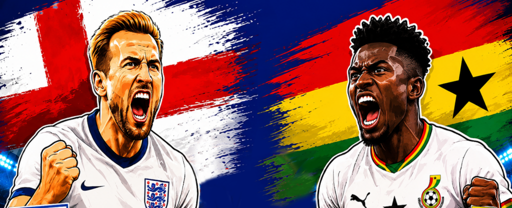 England VS Ghana